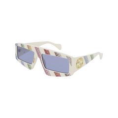 Gucci Sunglass Woman Ivory Blue GG0358S-005