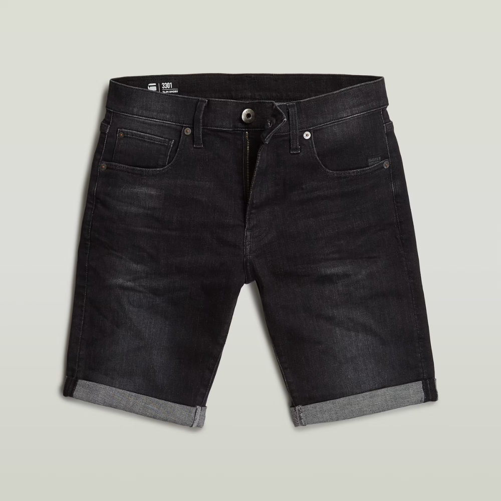 G-Star Raw 3301 Slim Short D10481  Medium Aged Grey