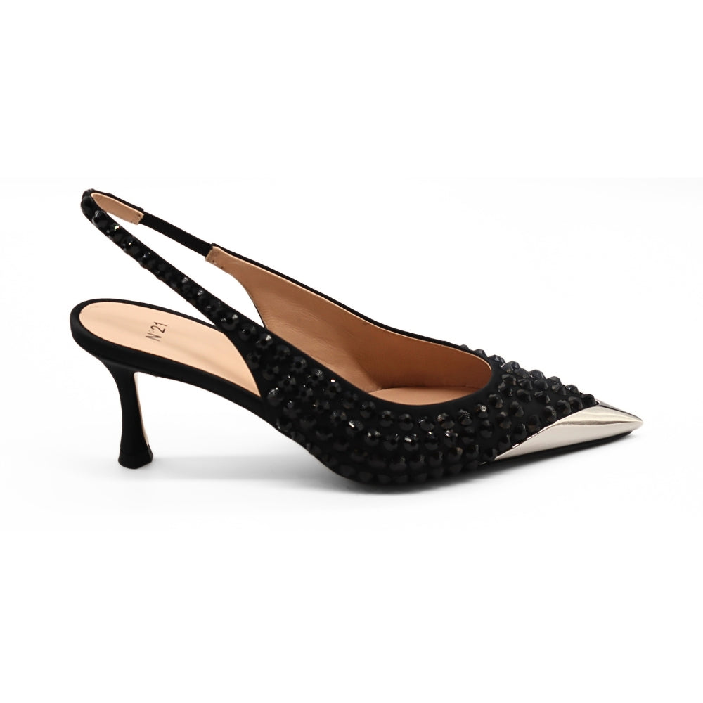 Nº21  23Icpxnv16046 Slingback Heels Black