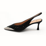 Nº21  23Icpxnv16046 Slingback Heels Black