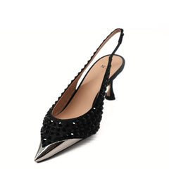 Nº21  23Icpxnv16046 Slingback Heels Black