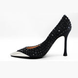 Nº21  23Icpxnv16047 Studed High Heel Black