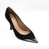 Nº21  23Icpxnv16047 Studed High Heel Black