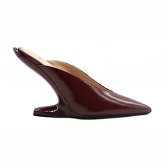 Nº21  23Icpxnv16002 Sculpted-Heel Slip On Leather  Red