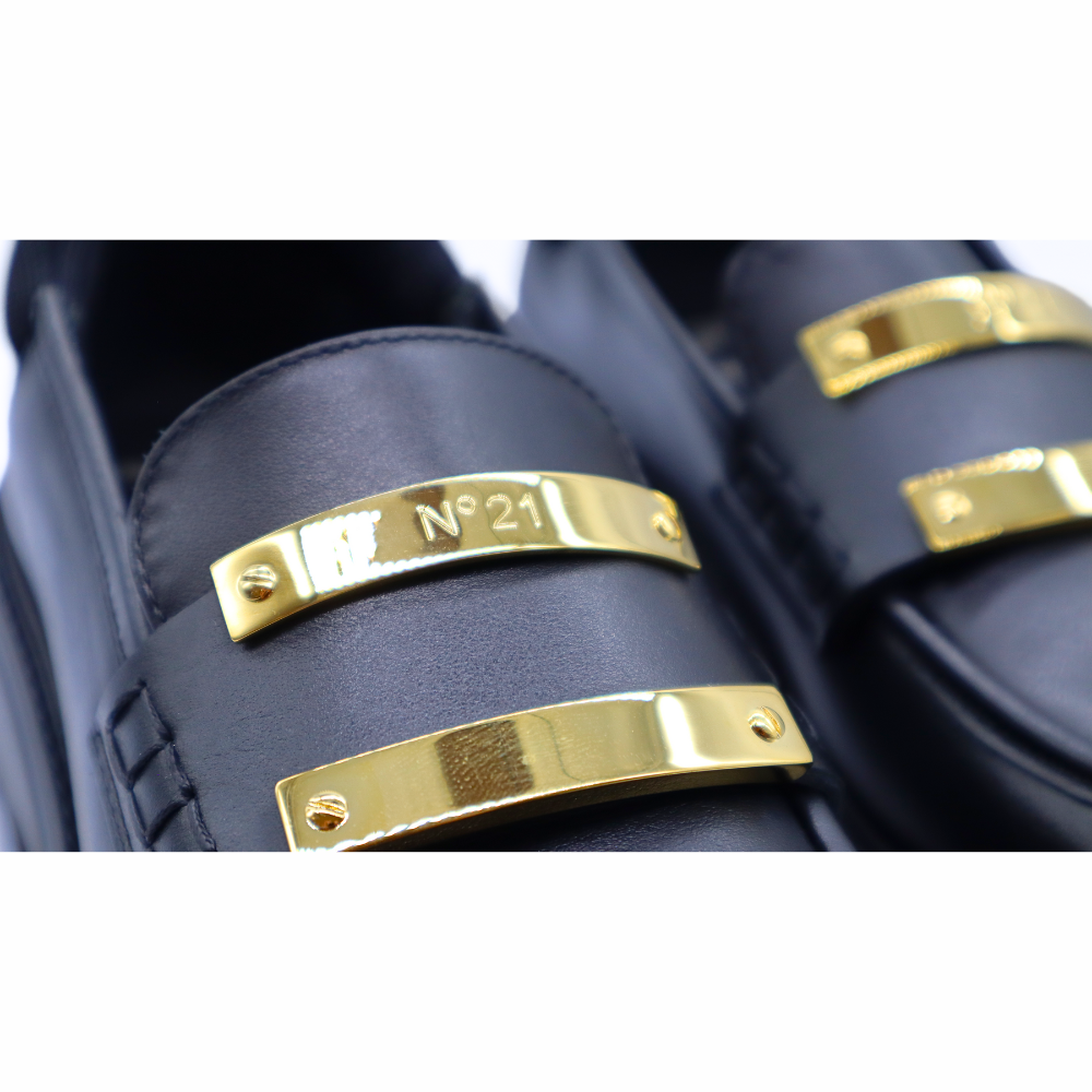 Nº21  23Isp04480448 Logo-Plaque Chunky-Sole Loafers