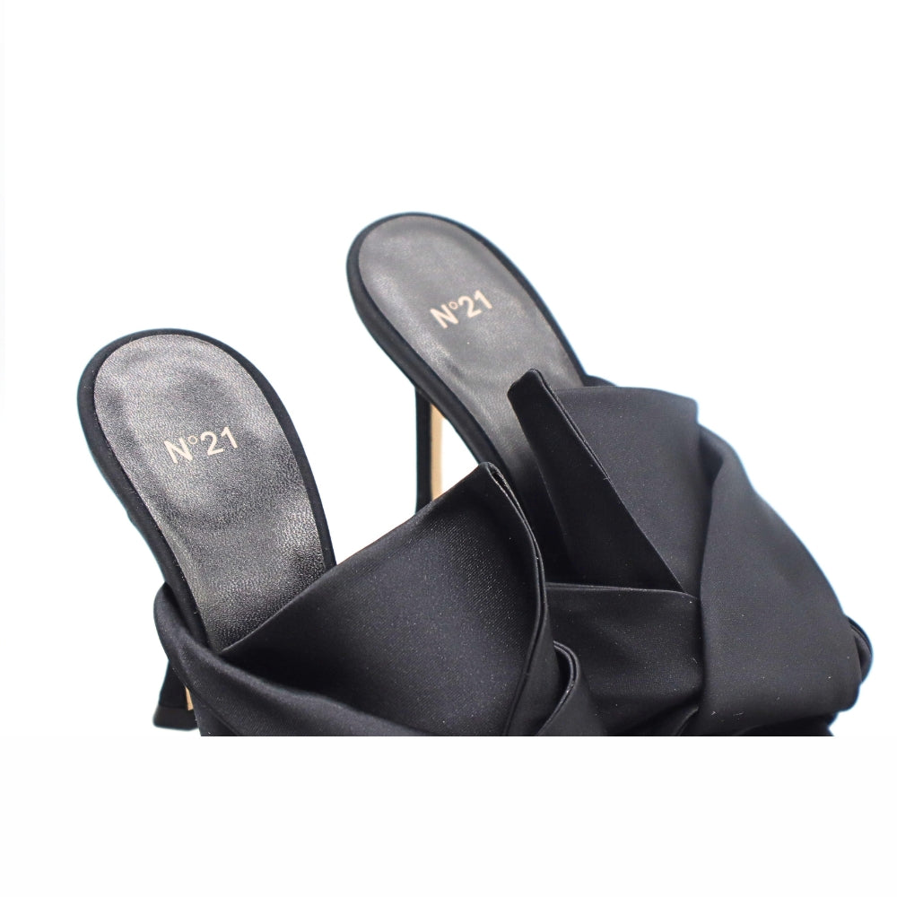 Nº21 23Icpxnv16041 Bow High-Heel Sandal Black