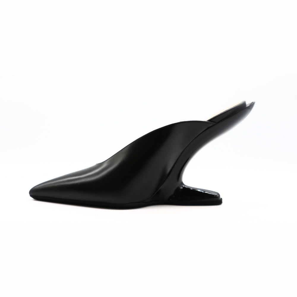 Nº21 23Icpxnv16002 Sculpted-Heel Slip On Leather Black