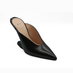 Nº21 23Icpxnv16002 Sculpted-Heel Slip On Leather Black