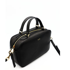 Nº21 23Ibp0961Np01 Mini Bauletto Leather Tote Bag Black