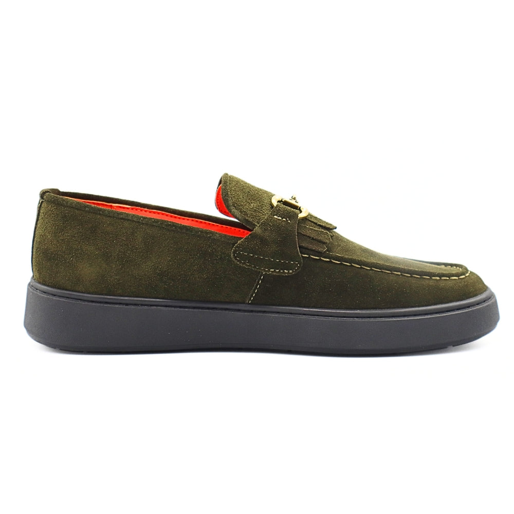 Le Manne Yt5 Mens Leather Shoe Green