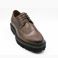 Le Manne Bhl-8 Mens Leather Shoe Khaki