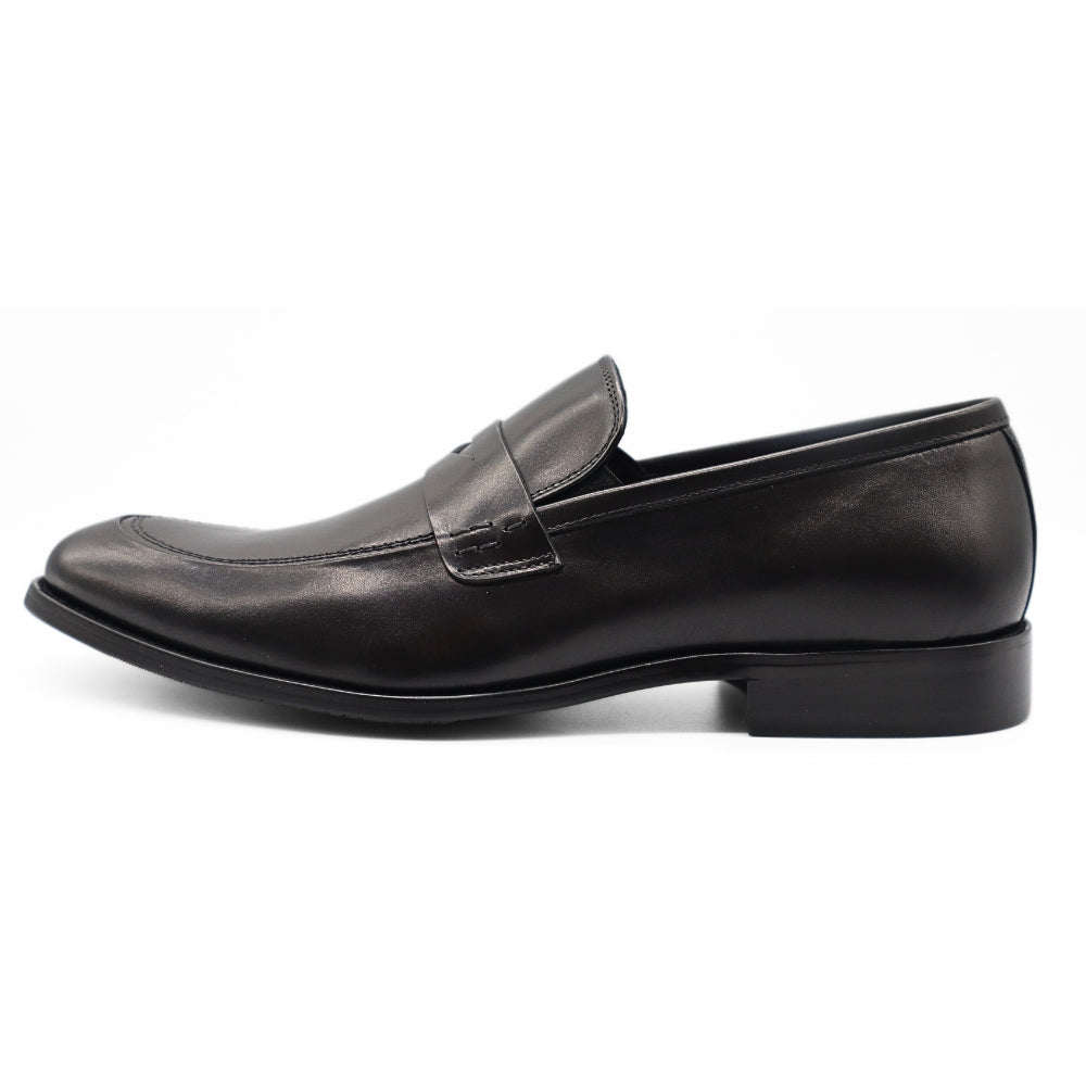 Le Manne Bhl-2 Mens Lether Shoe Black