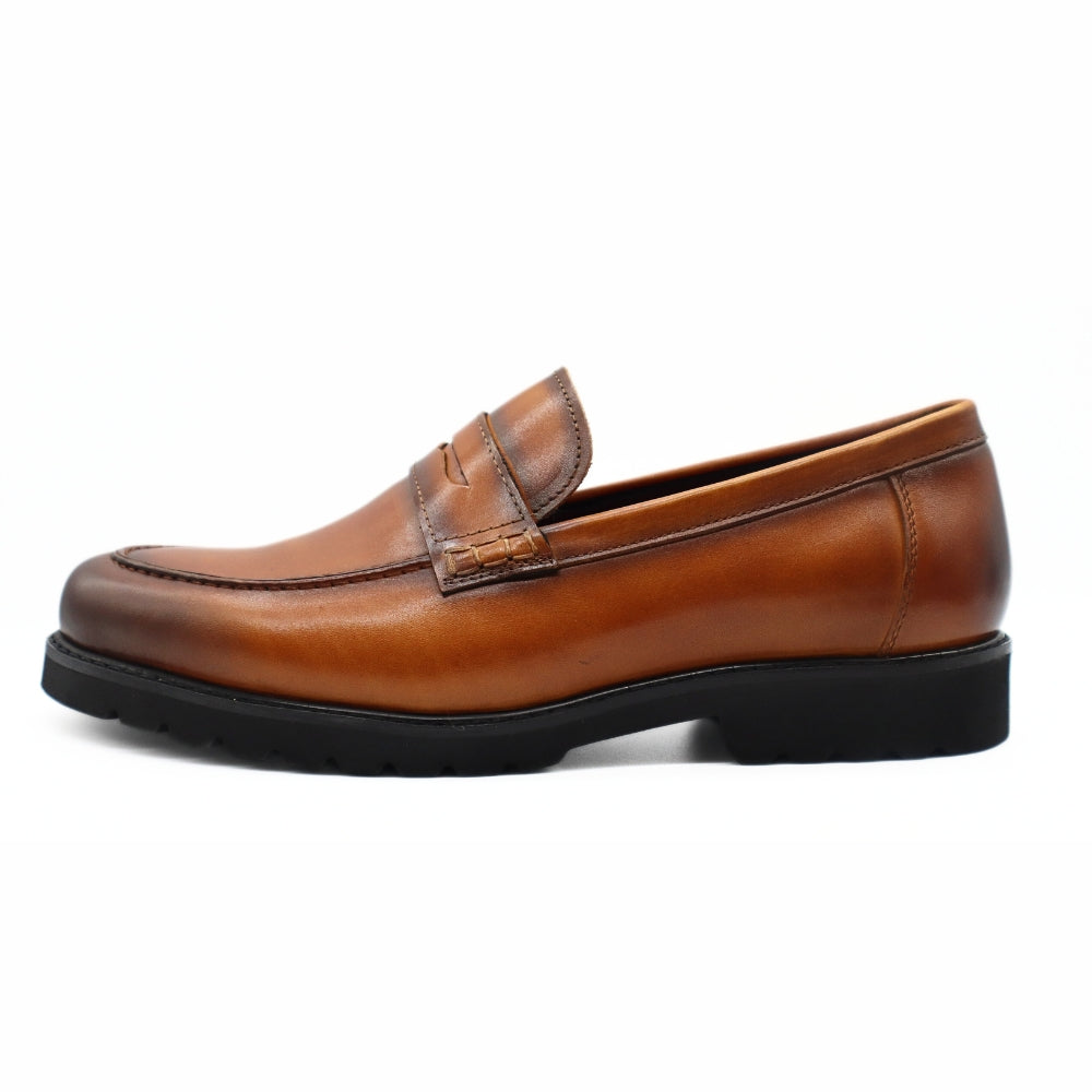 Le Manne Bhl-7 Mens Leather Shoe Brown