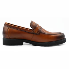 Le Manne Bhl-7 Mens Leather Shoe Brown