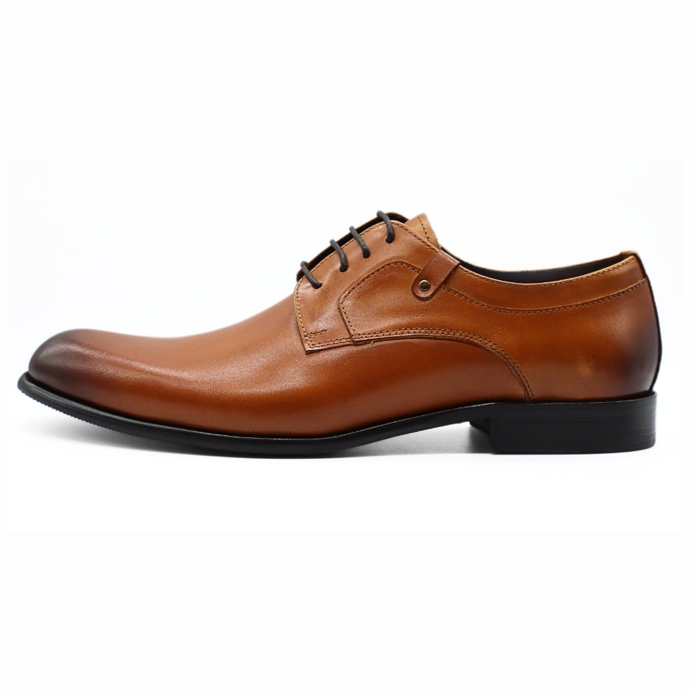 Le Manne Bhl-3 Mens Leather Shoe Tan