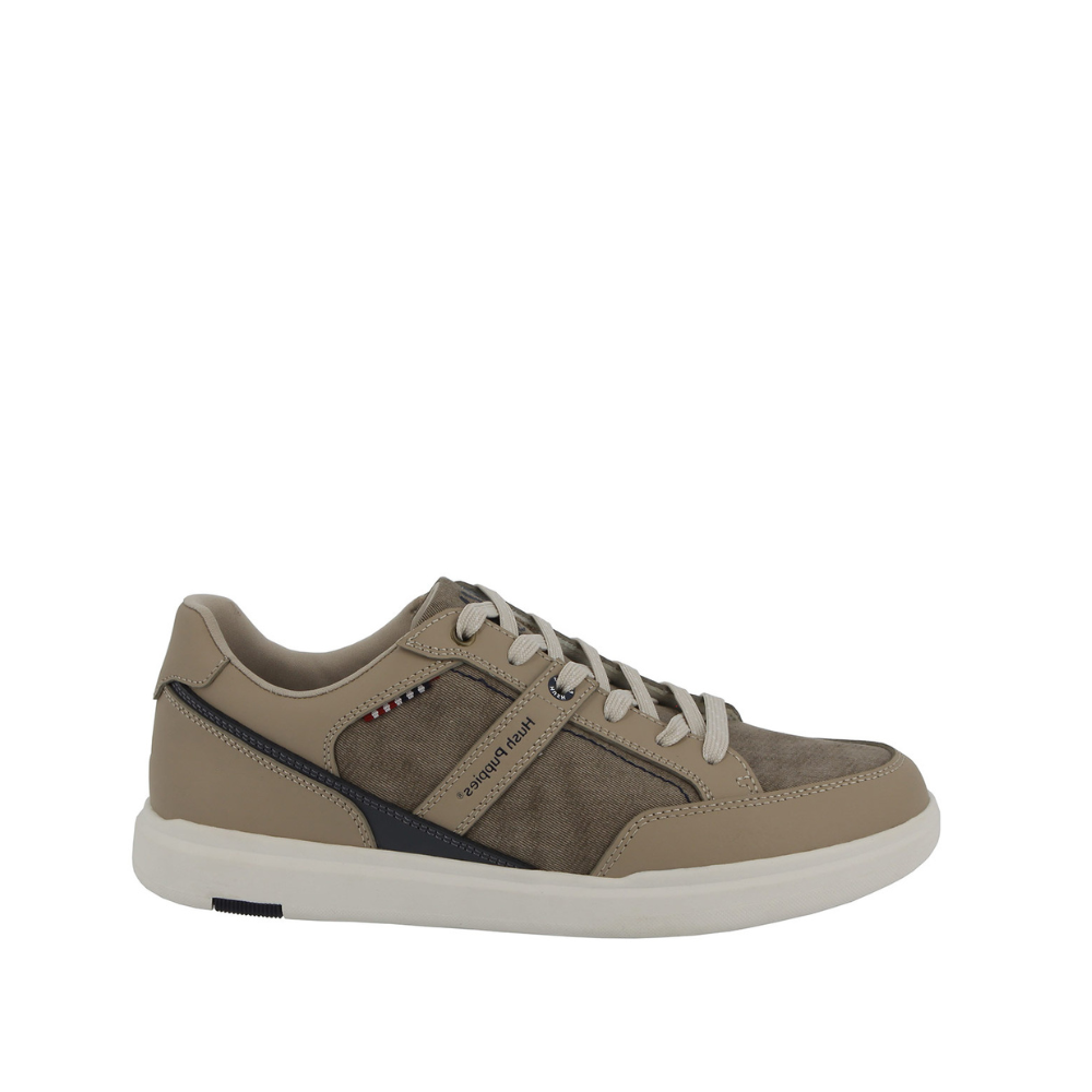 Hush Puppies Hpm00855 Mens Jeremy Canvas Shoes Beige