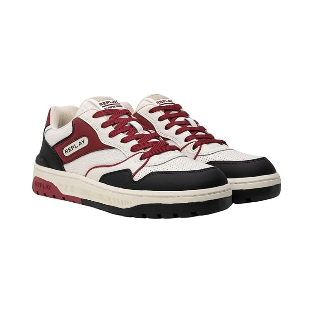 Replay Mens Gemini Live Shoes  Black/White/Red