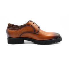 Le Manne Bhl-5 Mens Leather Shoe Brown