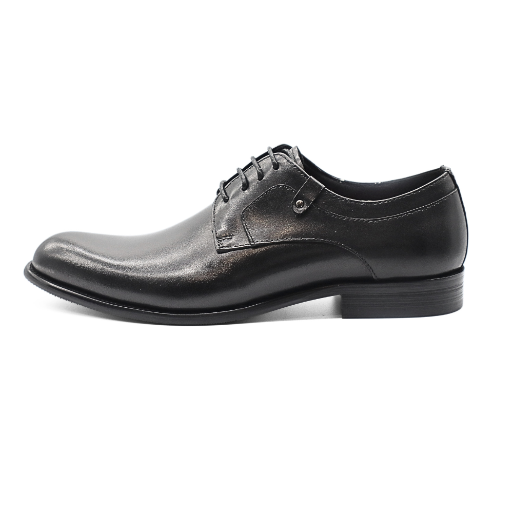 Le Manne Bhl-3 Mens Leather Shoe Black