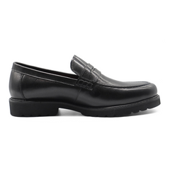 Le Manne Bhl-7 Mens Leather Shoe Black