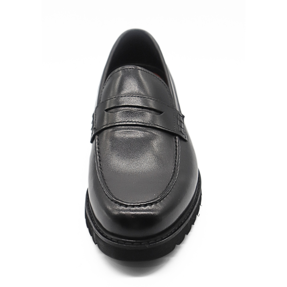 Le Manne Bhl-7 Mens Leather Shoe Black