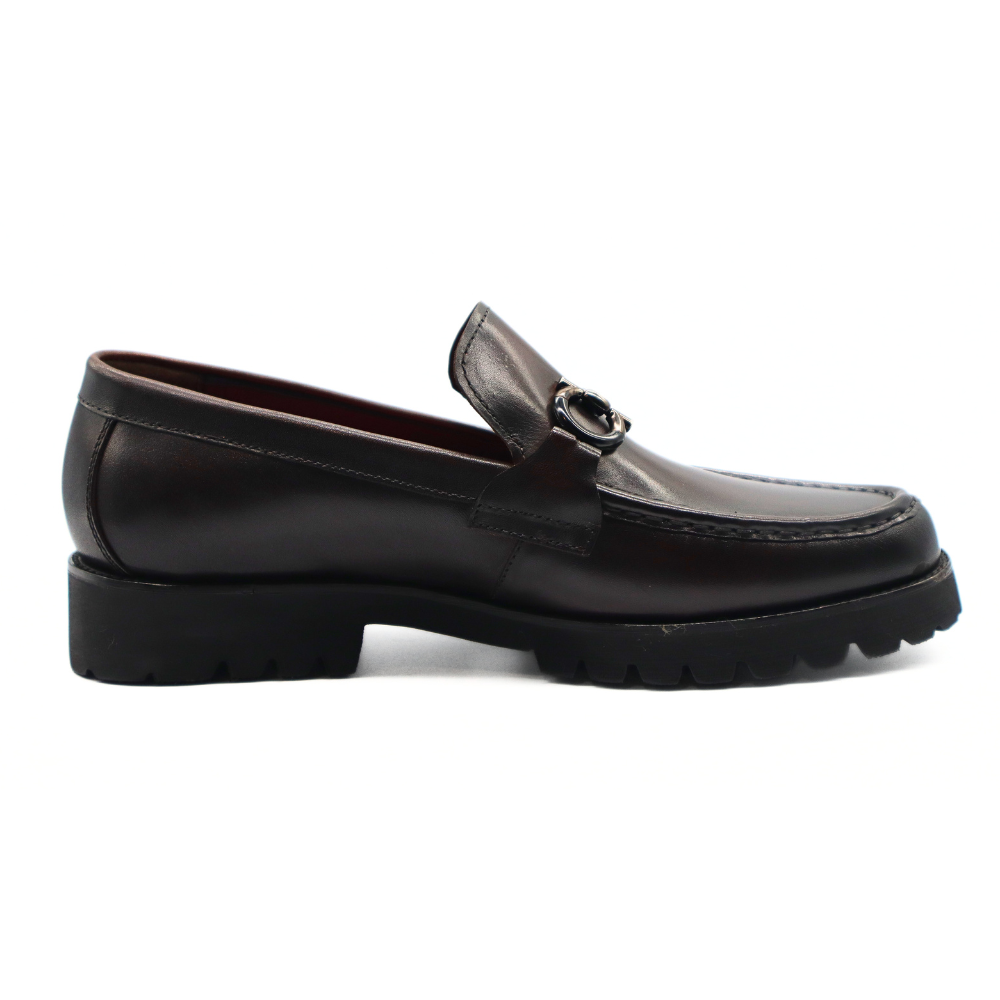 Le Manne Bhl-6 Mens Leather Shoe Coffee