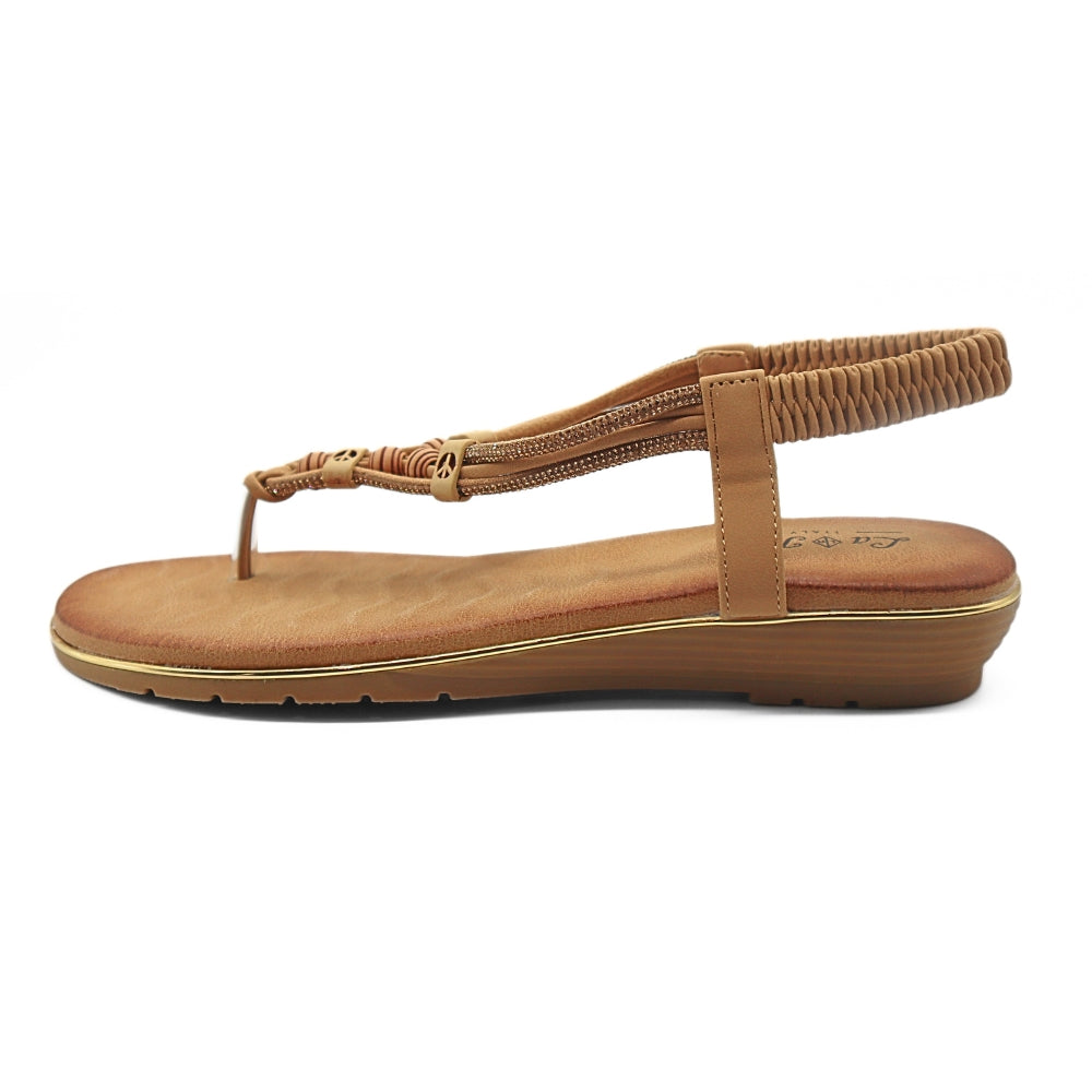 La Her Hl-6 Ladies Health Shoe Camel