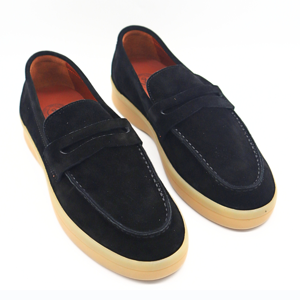 Zerga Zs6095M Loro Moc Suede  Black