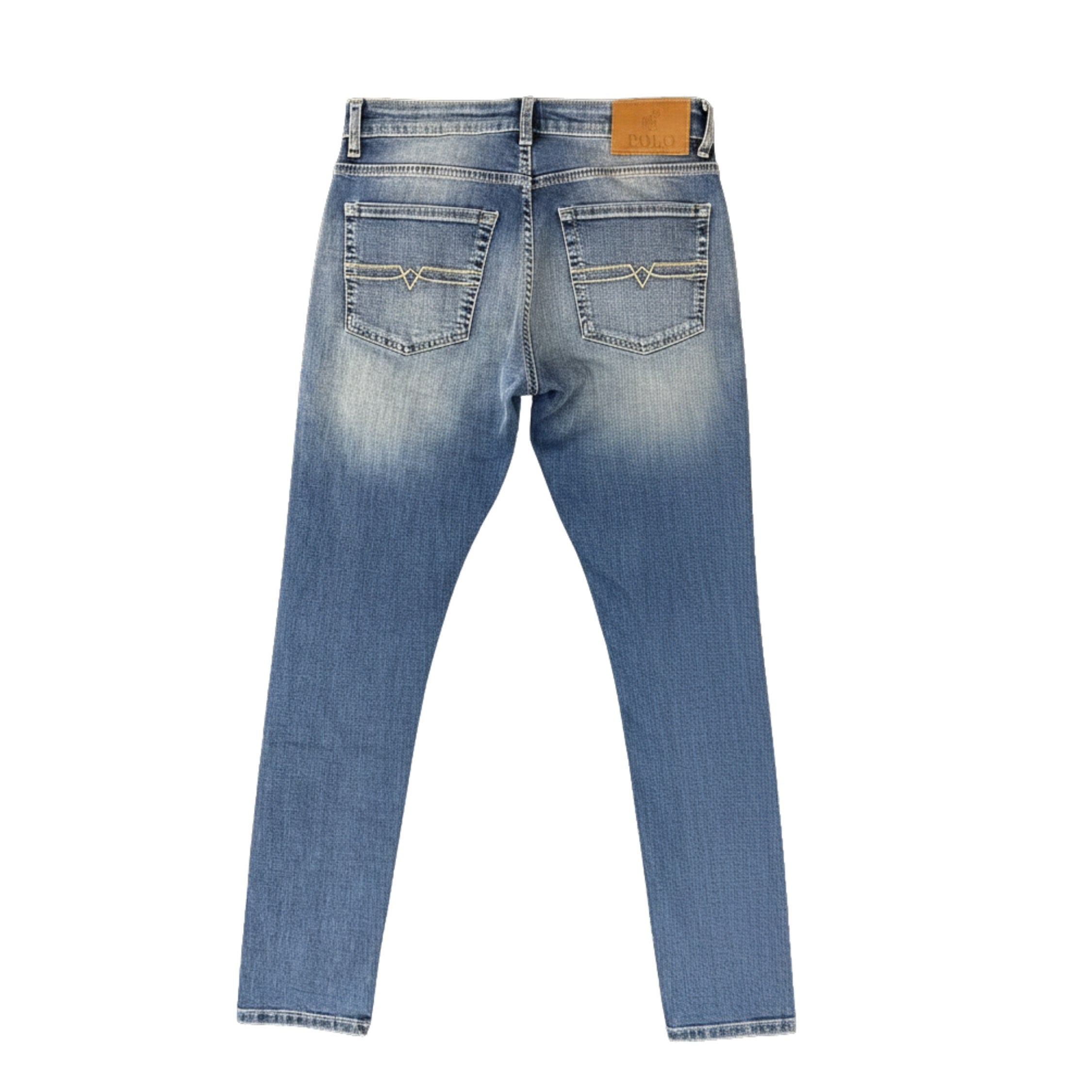 Polo Mens Fashion Peter Slim Leg Denim In Medium Blue