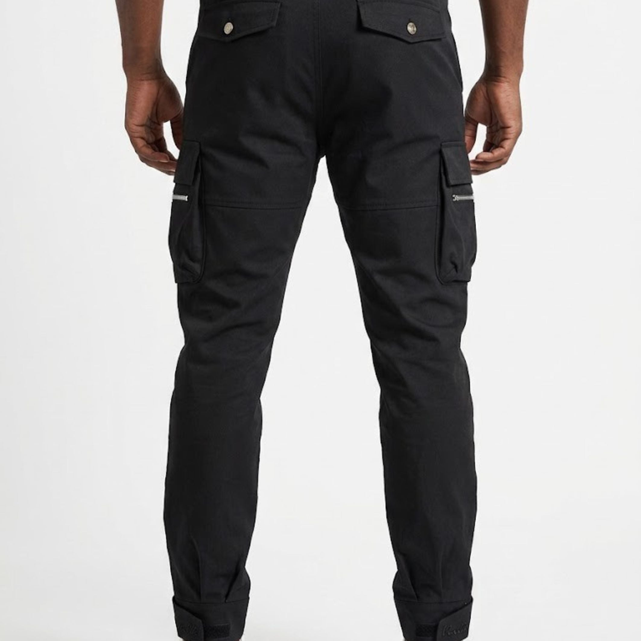 Vialli Mens Lawson Cargo Pants In Black