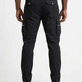Vialli Mens Lawson Cargo Pants In Black