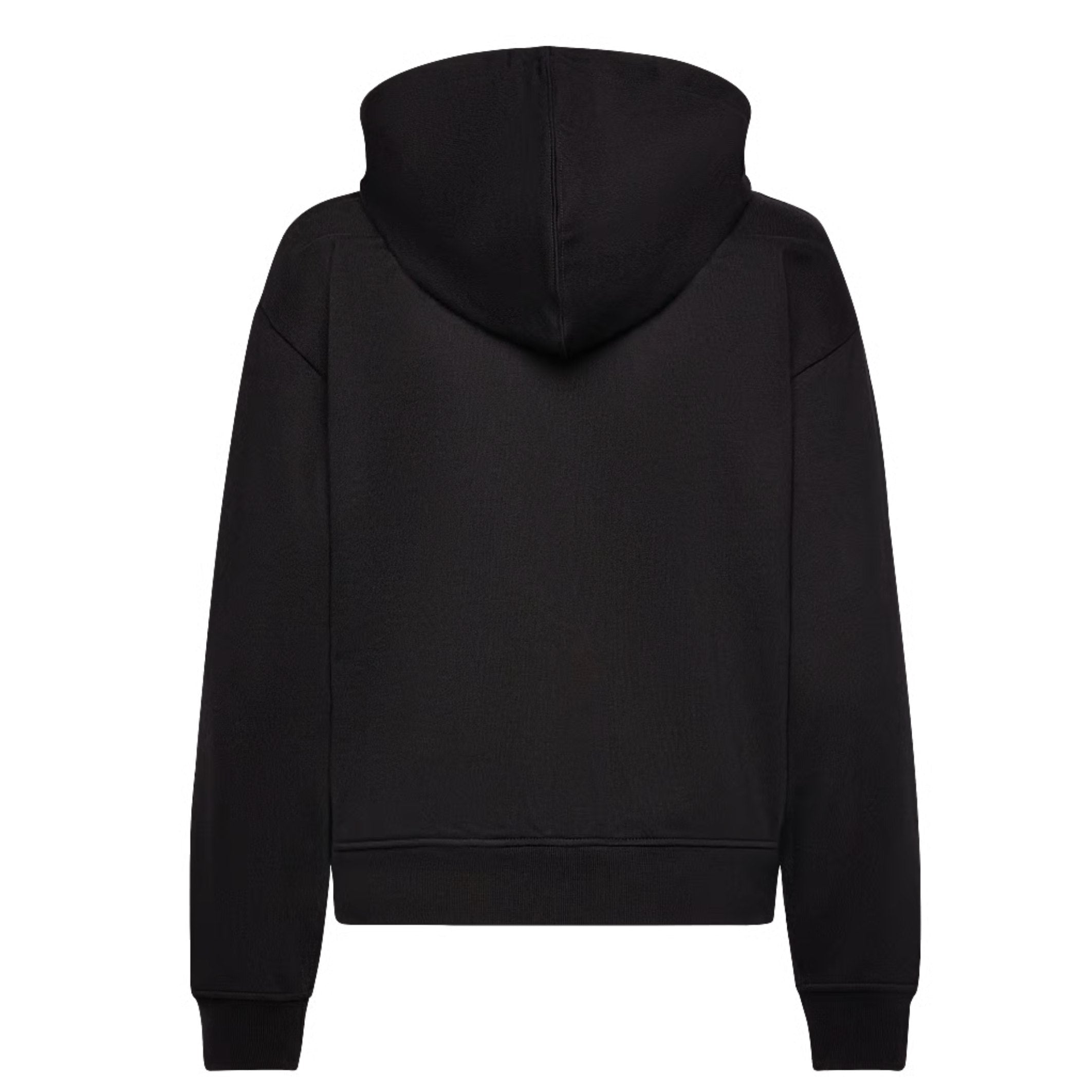 Calvin Klein Womens Monologo French Terry Hoodie In Black