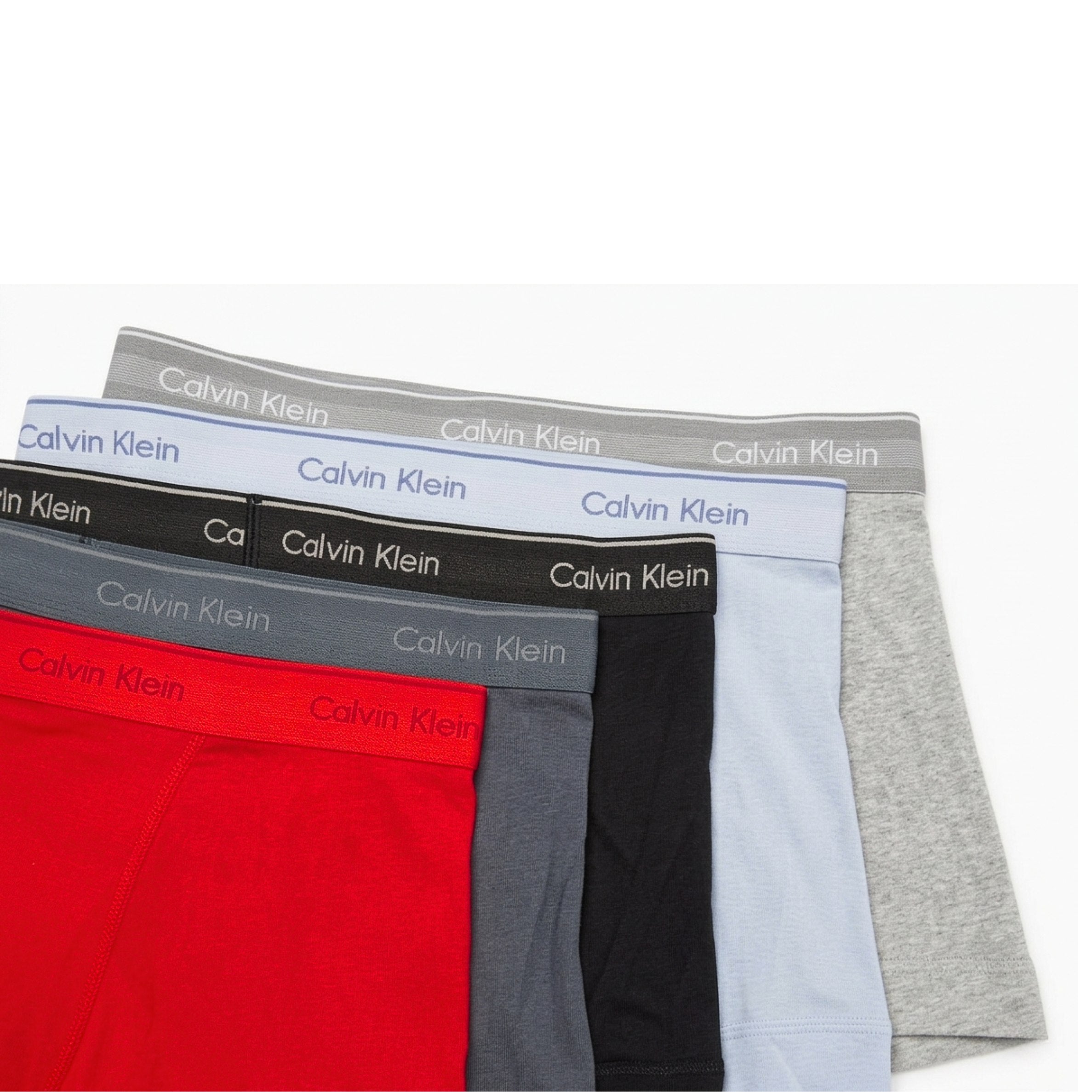Calvin Klein Mens 5 Pack Trunks In Multi