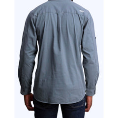 Jeep Mens Willys Long Sleeve Work Shirt In Blue
