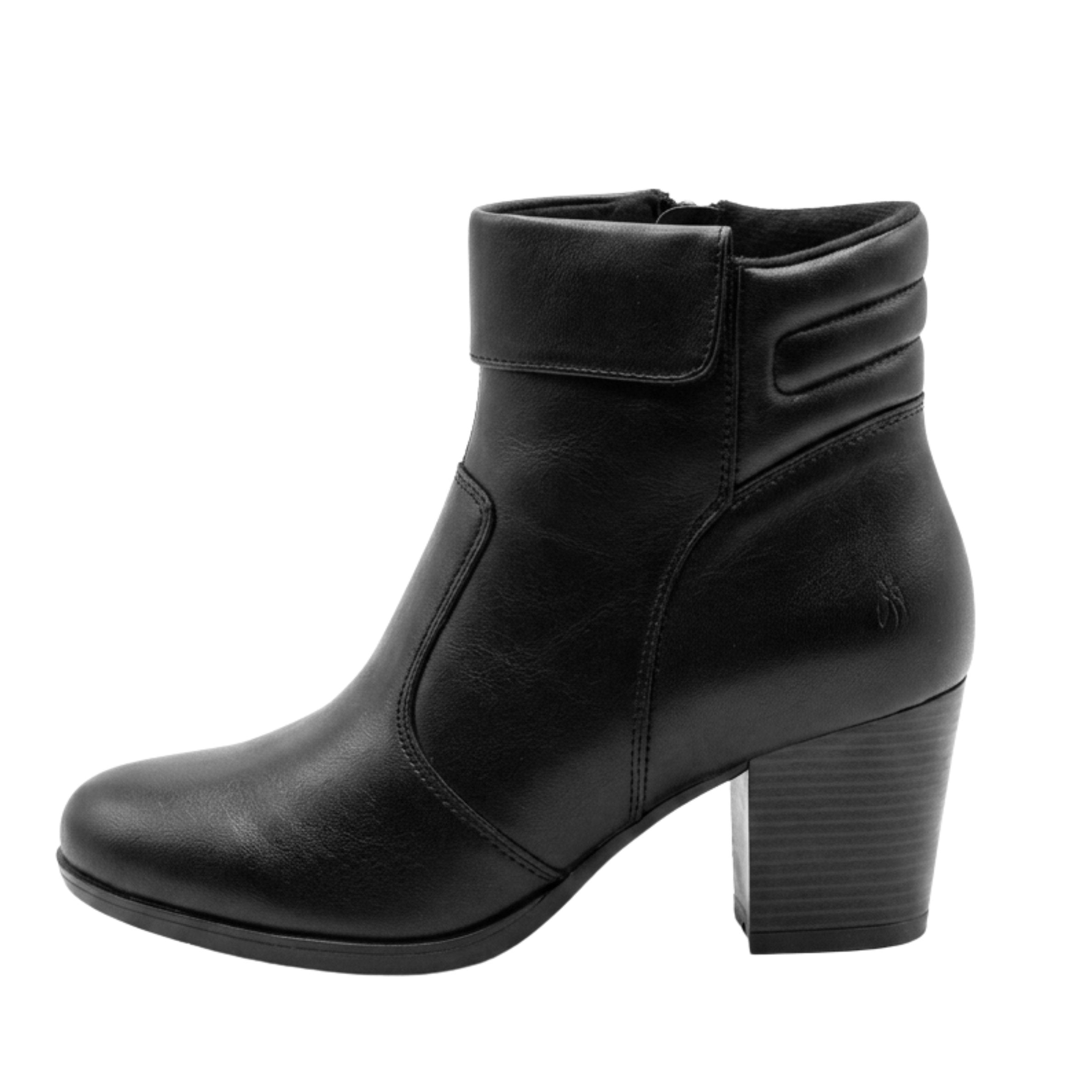 Hush Puppies Ladies Kalaya Leather Boots In Black