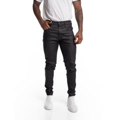 Replay Mens 13A Waxed Jeans In Black