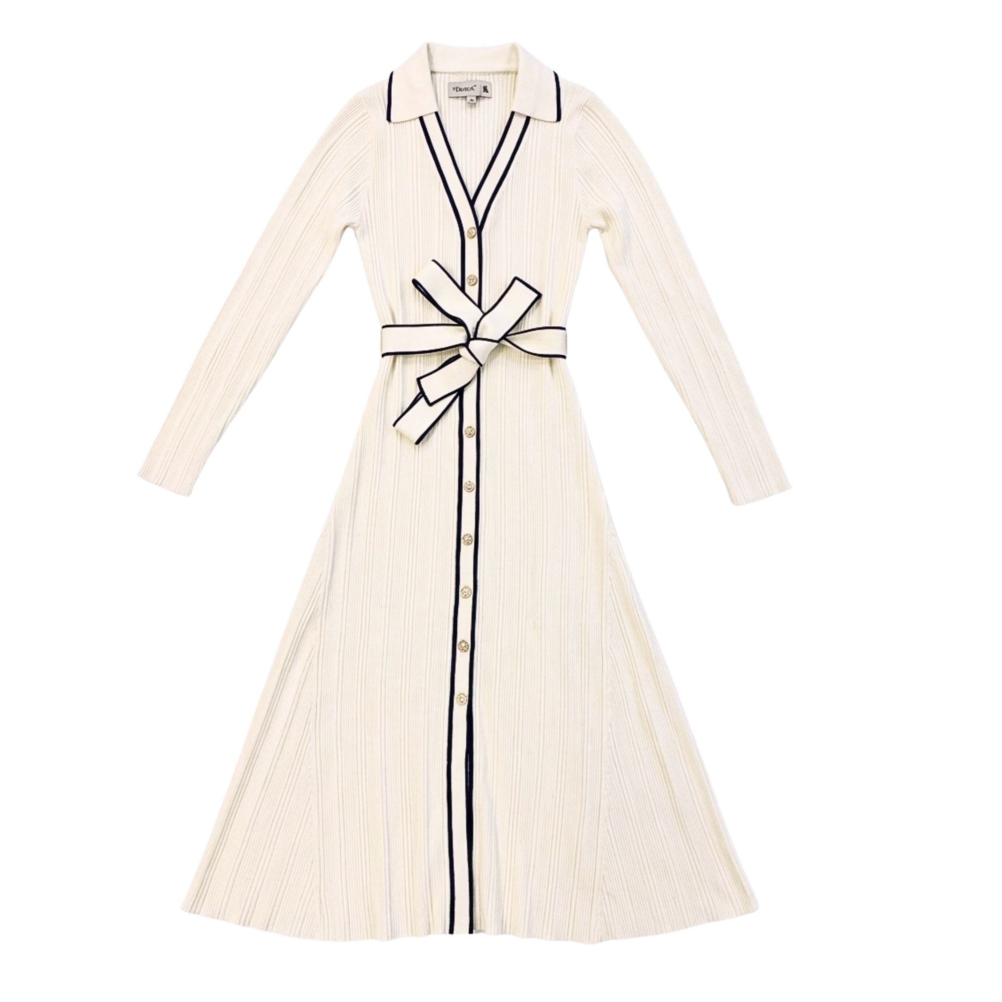 Pringle Womens Felicity Knit Dress In Cream