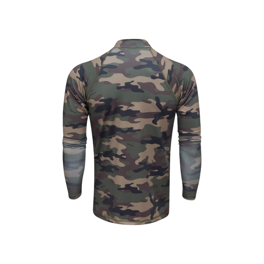 Sniper Mens L/S Rash Vest Wmrv Woodlands