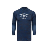 Sniper Mens L/S Rash Vest Cnmrv  Navy