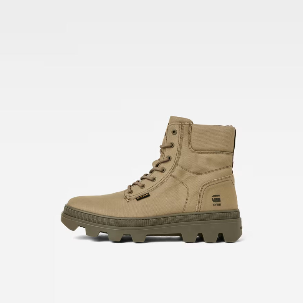 G-Star Raw Mens Noxer High Cvs Shoes Olive