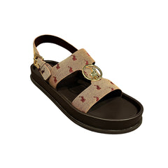 Polo Womens Moulded Trim Sandals In Burgundy