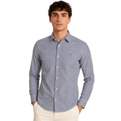 Harmont & Blaine Mens Basic Shirt In White And Navy