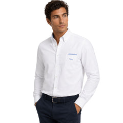 Harmont & Blaine Mens Shirt With Chest Pocket In White