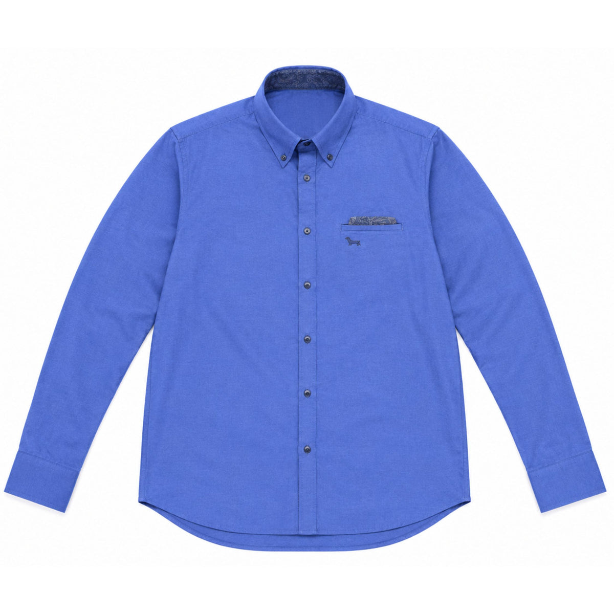 Harmont & Blaine Mens Shirt With Chest Pocket In Blue