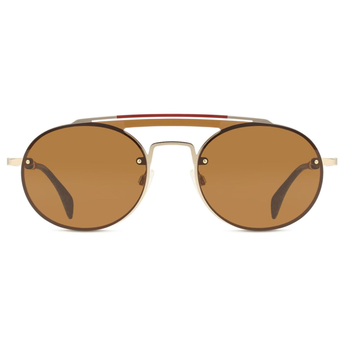 Tommy Hilfiger Gigi Hadid 3 Brown Lens Sunglasses In Light Gold
