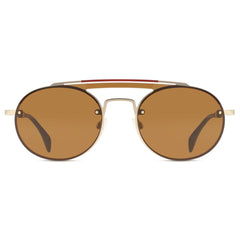 Tommy Hilfiger Gigi Hadid 3 Brown Lens Sunglasses In Light Gold