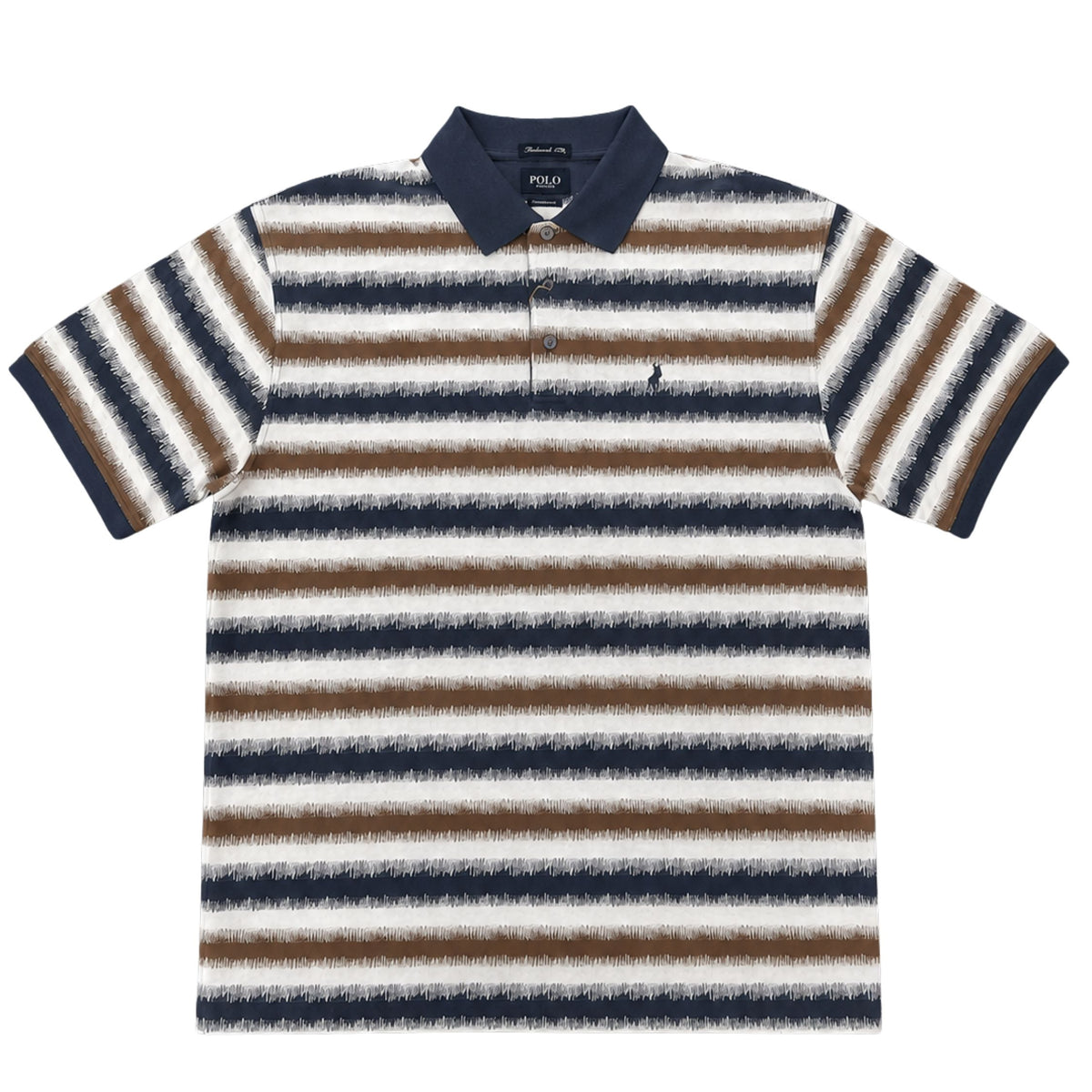 Polo Mens Printed Dm Short Sleeve Golfer In Blue Multi