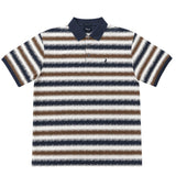 Polo Mens Printed Dm Short Sleeve Golfer In Blue Multi