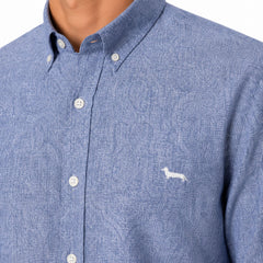 Harmont & Blaine Mens Printed Shirt In Blue
