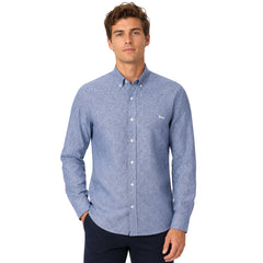 Harmont & Blaine Mens Printed Shirt In Blue
